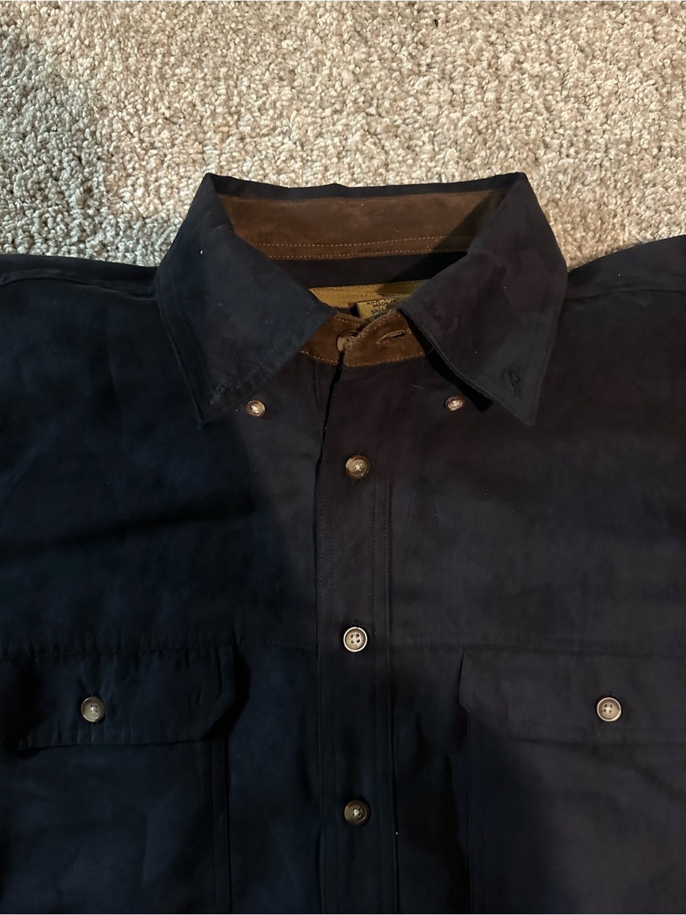 Duck Head Expedition Shirt Men’s  Large L Button Down Long Sleeve Black